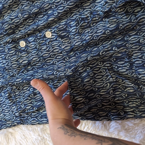 NWT Vintage Jonathan Martin Blue Abstract Button Down Romper Size 5/6 - Picture 4 of 14